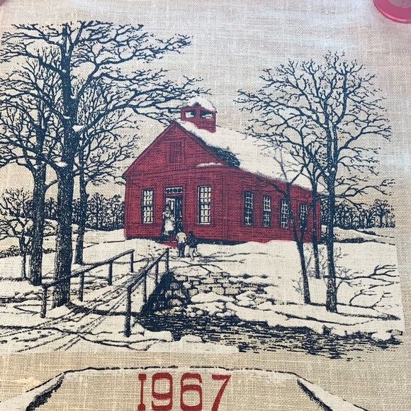 1967 Schoolhouse Linen Calendar - Picture 4 of 6